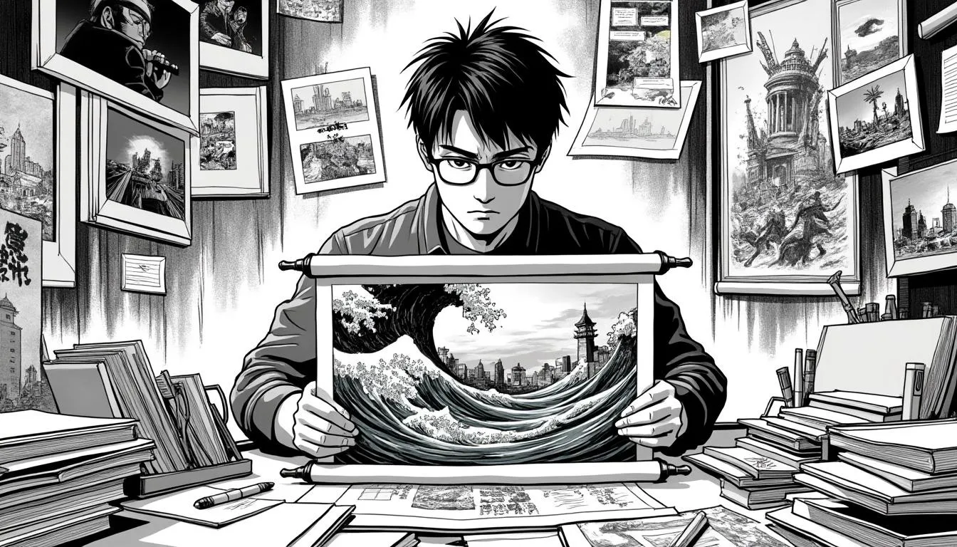 Illustration autour du manga japonais et de la crainte d’une catastrophe naturelle