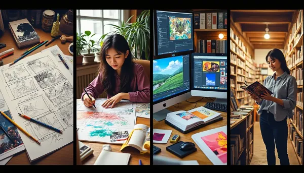 Dessiner un manga : Le parcours d'un artiste de la planche à la publication